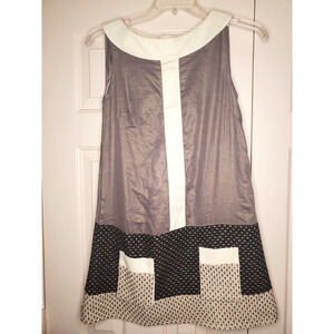 Nuvula Womens Shimmer Black Boho Party Shift Mindress Sz L